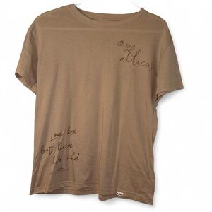 Love me wild Atticus Tan Short Sleeve Tee